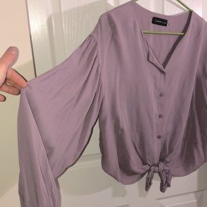 Mustard seed dusty purple top